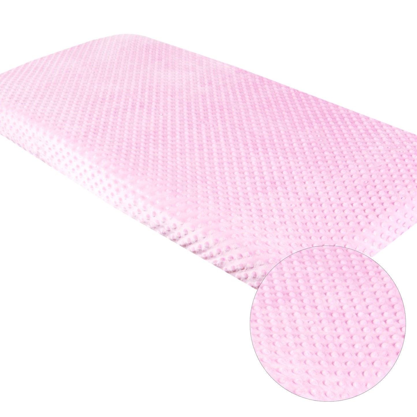 BABYLUX Spannbettlaken für Babybett Kinderbett MINKY 120x200cm Rosa