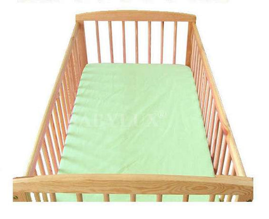 BABYLUX Spannbetttuch 60 x 120 cm Baby SPANNBETTLAKEN Baumwolle Kinderbett Grün